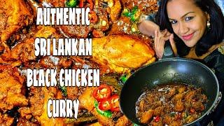 Black Chicken Curry, Authentic Srilankan  Chicken curry.