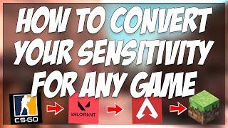 HOW TO CONVERT YOUR SENSITIVITY FROM ONE GAME TO ANOTHER 2021!!