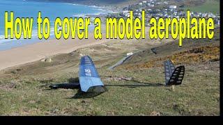 How to Cover a Model airplane with Covering Film -Feather cover doculam