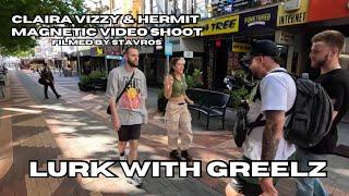 Lurk With Greelz - Claira Vizzy & Hermit - Magnetic Video Shoot with Stavros