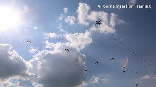 미 육군 공수 보병(Airborne Infantry)의  집단 강하 훈련 영상