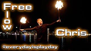 Poi Free Flow: Chris Stuart || Flow on Fire