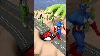 GTA V Ride Spidey Boys via with Spiderman Pit below Hulk's Hand #gta