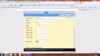 Web-Formular mit Google Texte und Tabellen - Tutorial