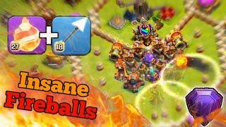 FIREBALL & GIANT ARROW Combo actually Insane! | Clash Of Clans