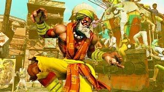 스트리트 파이터 5 - 달심 (DHALSIM) 온라인 랭킹 매치 7전 (SF5 / PS4)