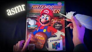 ASMR | Flipping Through 90s Gaming Magazine (Close Clicky Whispers)