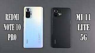 Xiaomi Redmi Note 10 Pro vs Mi 11 Lite 5G | SpeedTest and Camera comparison