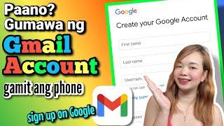 PAANO GUMAWA NG GMAIL ACCOUNT SA PHONE | CREATE GOOGLE ACCOUNT | GOOGLE SIGN UP | Riencyll Cabile