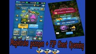 Magietruhe + Riesieges F2P Cest Openning / Clash Royale Deutsch / mit NCG