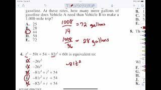 ACT Math prep