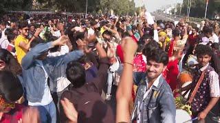 Thousands gather in the heart of India’s capital for the annual gay pride event