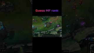 Guess Miss fortune rank #leagueoflegends #missfortune #guess #rank #clutch #lucky #lol #ashe #games