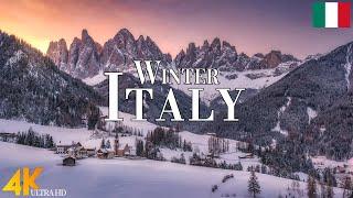 Winter Italy 4K Ultra HD • Stunning Footage Italy, Scenic Relaxation Film with Calming Music