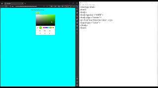 Background Color  #html