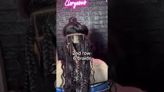 Parting guide for large knotless braids! You can also use this guide to pre- part and save time! A