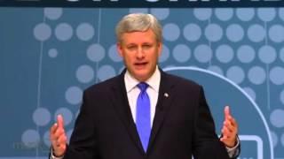 Harper accuses other parties of chasing headlines with refugee promises: Munk Debate