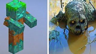 Minecraft mobs in real life