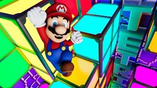 Super Mario inside the tetris game