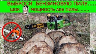 Уделала ВСЕХ  Аккумуляторная пила ProCraft | Тест ВЕЗДЕ