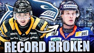Linus Karlsson BREAKS ELIAS PETTERSSON'S SHL RECORD (Vancouver Canucks Top Prospects News 2022) NHL