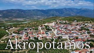 Akropotamos, Kavala, Greece - by drone [4K]. #pangaion