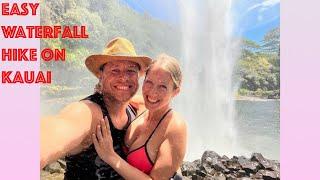 Easiest waterfall hike on Kauai! Wailua Falls!