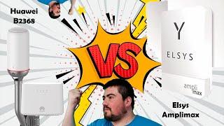 ¿Cuál es la mejor antena? Huawei b2368 vs  Elsys Amplimax