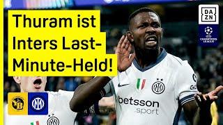 90.+ 3! Thuram lässt Inter jubeln: YB Bern - Inter Mailand | UEFA Champions League | DAZN Highlights