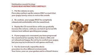 Canine Code - Habituation sounds for puppies.