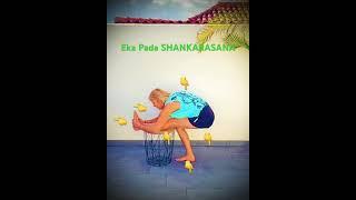 #yoga #shortvideo #buddha #yogaforbeginners 68. Yoga Pose (Chair) Beginners EKA Pada SHANKARASANA