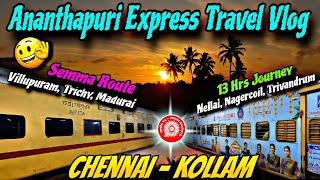  Ananthapuri Express Travel Vlog !!! Chennai - Kollam !!! High Demanded Train with 13 hrs Journey