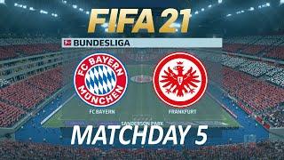 FIFA 21 Bayern Munich vs Eintracht Frankfurt | Bundesliga 2020/21 | PS4 Full Match