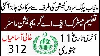 Punjab public service commission PPSC jobs 2021 apply online