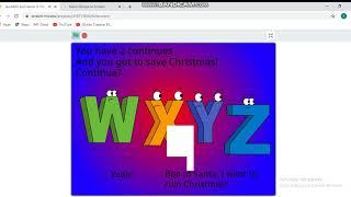 Alphabet Adventures 2 (PC Bootleg) Continue + Game Over as W X Y Z