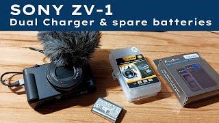 x268 Sony ZV-1 Youtube VLOG Camera | Dual Battery Charger & Spare Batteries #sony #camera #battery