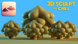 3D Sculpt & Chill: Stylized Plants in Nomad Sculpt