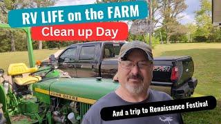 Weekend to do Farm Chores , Family fun and RV repairs.