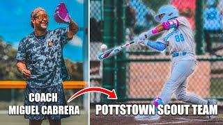 Pottstown Scout Team Hits 10 HOME RUNS in ONE GAME And Gets Coached By Miguel Cabrera!