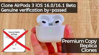 AirPods 3 Clone  - How to bypass iOS 16.0 Verification! jBtech 1.5B BES 2500YP