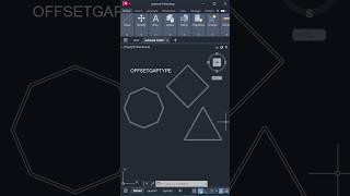 Quick Offset With Fillet & Chamfer #shorts #autocad #autocad2024 #cad #designgorhythm