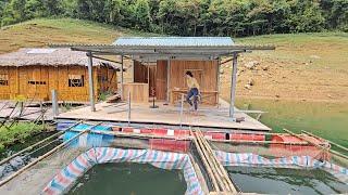 The girl made iron railings and a house that floated on the water.