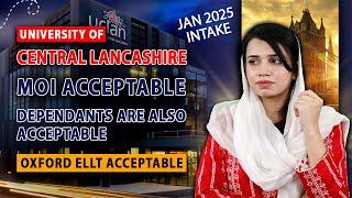 University of Central Lancashire | Scholarships, Fees & Requirements | MOI Acceptable | Study in UK