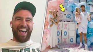 Travis Kelce’s HILARIOUS Baby Name Suggestions After Patrick Mahomes Gender Reveal for Baby No. 3