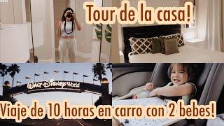 TOUR DE LA CASA + viaje a Disney de 10 horas en carro con 2 bebes 