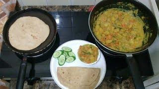 INDIAN DINNER ROUTINE / DAILY INDIAN DINNER ROUTINE /Vegetable kurma recipe