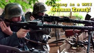 Sleeping in my WW2 German TRENCH in Wehrmacht Uniform! Strong WWII Position in my Garden!