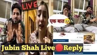 Jubin Shah Live  Reply to Afshaa Khan | Afsha Khan and Jubin Divorce Reason |Jubin shah Full Live 