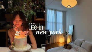 LIFE IN NEW YORK | slow january days, birthday celebration, wedding planning update!