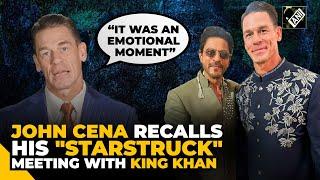 "Shaking SRK's hand was emotional moment": John Cena recalls his "starstruck" meeting with King Khan